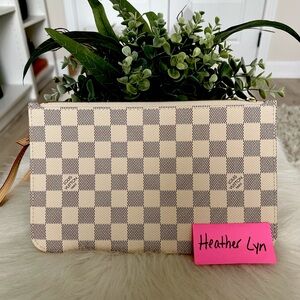 Louis Vuitton Azur Neverfull Pouch